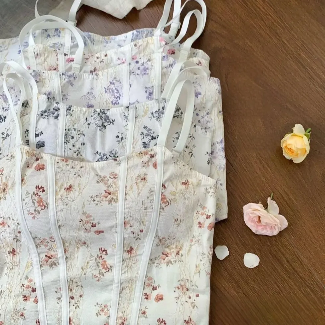 تنخور اسلاید آخر کراپ رزا بند تنظیمی کاپ دار فری سایز ۳۴ تا ۴۲